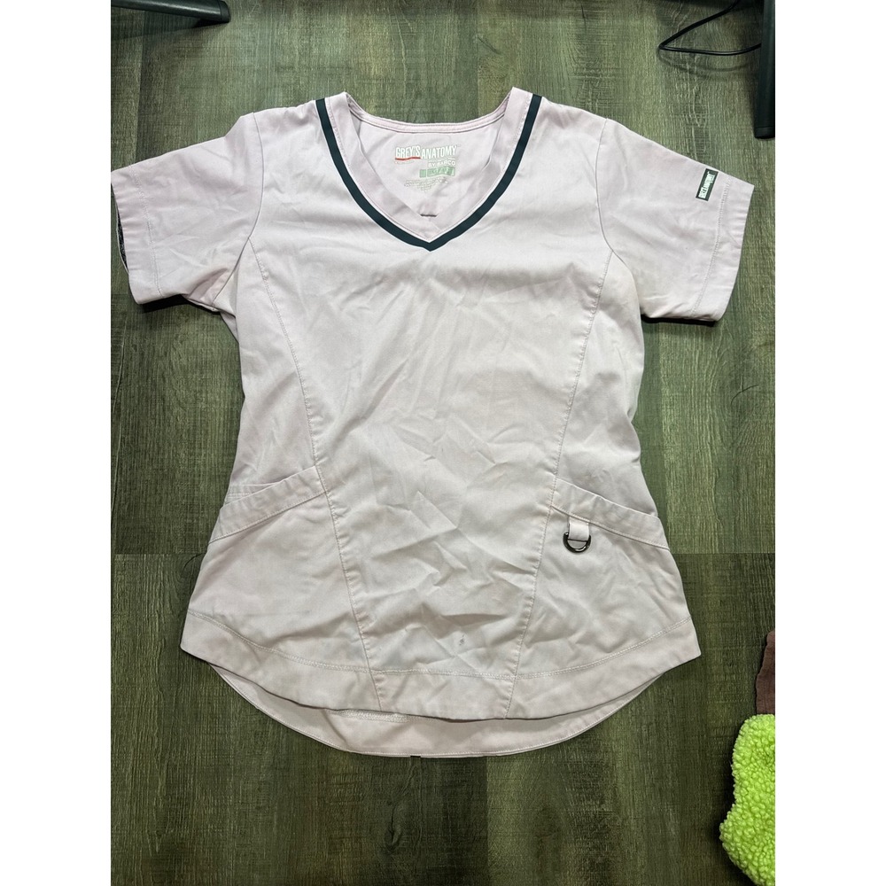 Greys Anatomy by Barco Impact Scrub Top Lavender Pink V-Neck Small GICT002